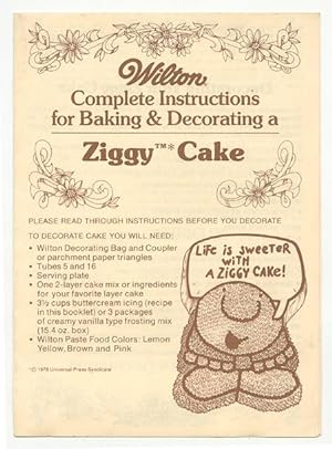 Complete Instructions for Baking & Decorating a Ziggy Cake