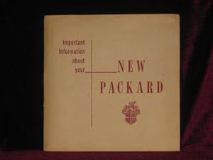 Operation and Care of Your Packard. Owner's Manual 1953