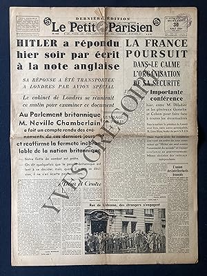 LE PETIT PARISIEN-N°22827-MERCREDI 30 AOUT 1939