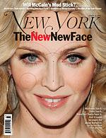 New York Magazine, 11 August 2008 (Madonna Cover Story on Plastic Surgery, "The New New Face")