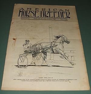 The American Horse Breeder Magazine for October 27th, 1908