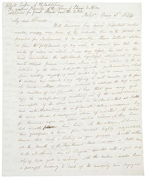 Autograph letter signed to Member of Parliament Benjamin Hawes, concerning the Spanish slave mark...