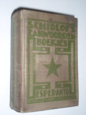 Schidlof's Zakwoordenboekje Esperanto-Nederlandsch, Nederlandsch- Esperanto