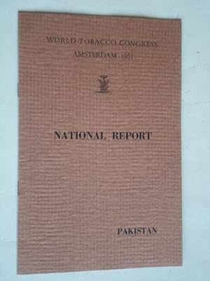 National Report Pakistan, World Tobacco Congress Amsterdam