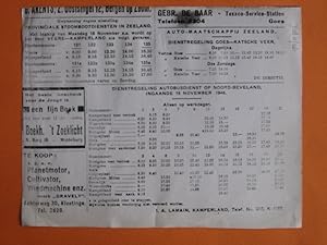 Dienstregeling Autobusdienst N.Beveland