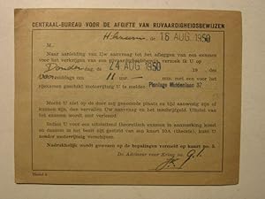 Oproep voor Examen Rijbewijs, Amsterdam