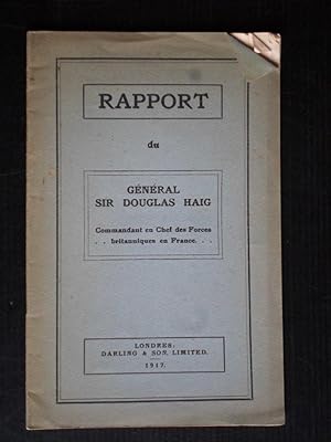 Rapport du Général Sir Douglas Haig, Commandant en Chef des Forces brittanniques en France