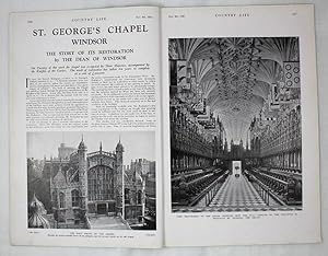 Original Issue of Country Life Magazine Dated November 8th 1930 with a Main Feature on St. George...