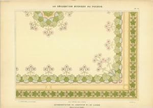 Interpretation Du Geranium Et Du Lierre. Plate 17 from La Decoration Moderne Au Pochoir.