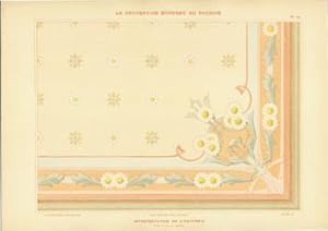 Interpretation De L'Anthemis. Plate 19 from La Decoration Moderne Au Pochoir.