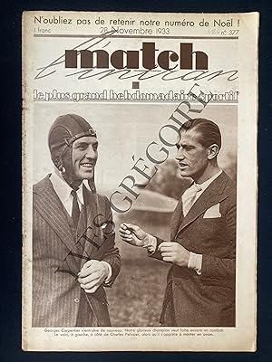 MATCH L'INTRAN-N°377-28 NOVEMBRE 1933