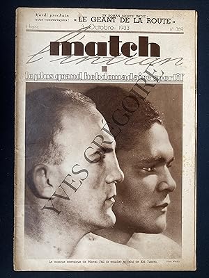 MATCH L'INTRAN-N°369-3 OCTOBRE 1933