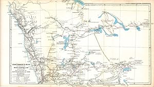 Western Australian Maps from Petermann's Geographical Journal published in "Mittheilungen aus Jus...