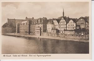 AK Alt-Kassel Fulda mit Altstadt. Blick auf Regierungsgebäude Ansichtskarte