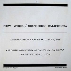 New work / Southern California. Jan. 9 to Feb. 4, 1968