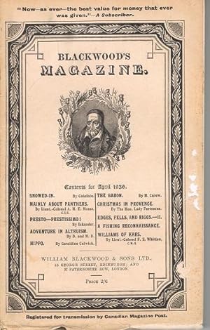 Blackwood's Magazine 1936 April-June Nos. 1446-1448