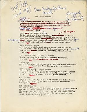 The Delta Factor (Original corrected manuscript screenplay for the 1970 film)