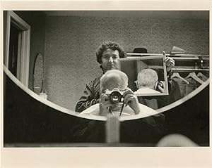 Andre Kertesz: Self portrait #2: Barber Shop Mirror (Original double weight photograph)