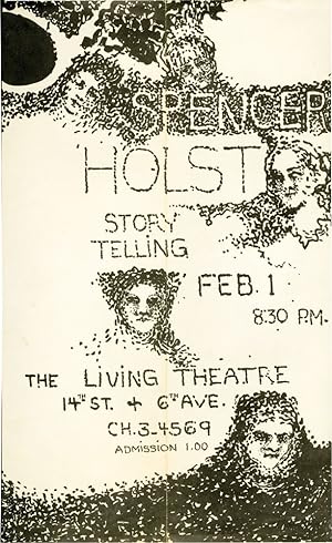 25 Stories and Storytelling Flyer (Archive from reading at The Living Theatre on February 1, 1961)