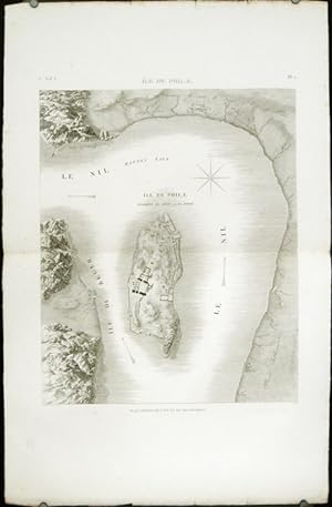 Plan de Philae. Plan General de l'Ile et de ses Environs.