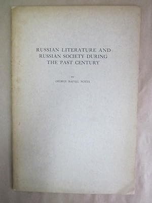 Russian Literature and Russian Society During the Past Century [signed]