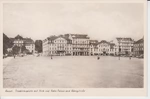 AK Kassel Friedrichsplatz mit Blick auf Rotes Palais und Königstraße