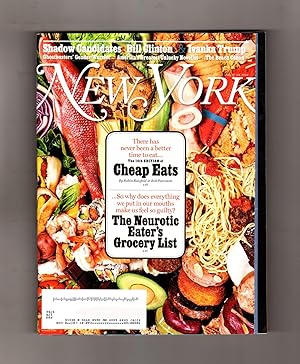 New York Magazine - July 11-24, 2016. Shadow Candidates, Cheap Eats, Neurotic Eater's Grocery Lis...
