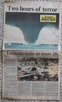 THE EDMONTON JOURNAL NEWSPAPER - August 7/1987; Two Hours of Terror Feature - Tornado happened on...