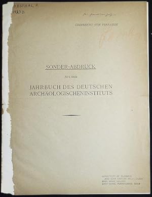 Scheuklappen; Sonder-Abdruck aus dem Jahrbuch des Deutschen Archäologischen Instituts; Überreicht...