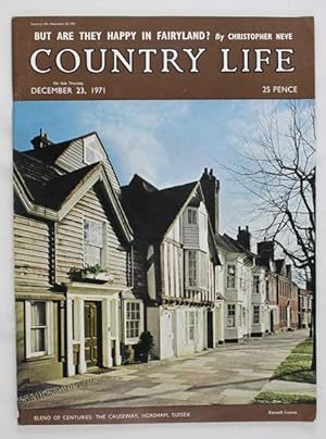 Original Issues of Country Life Magazine Dated December 23rd & 30th 1971, with a Main Feature on ...