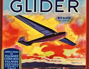 Original Orange Crate Label for Glider Brand