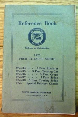 Reference Book Four Cylinder Models for 1923 Buick