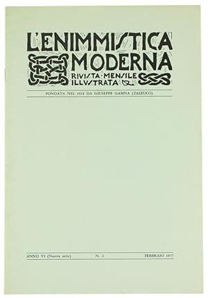 L'ENIMMISTICA MODERNA, Rivista mensile illustrata. Anno VI-1977 - N. 2.: