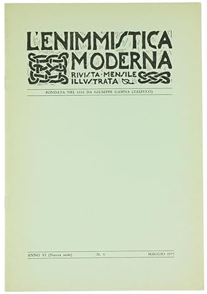 L'ENIMMISTICA MODERNA, Rivista mensile illustrata. Anno VI-1977 - N. 5.: