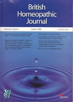 British Homeopathic Journal, Volume 88, Number 1, January 1999
