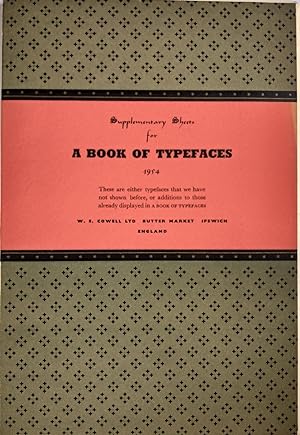 Supplementary Sheets for A Book of Typefaces