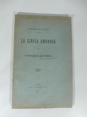 La lirica amorosa di Vittorio Alfieri