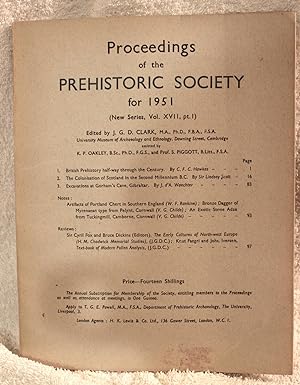 PROCEEDINGS OF THE PREHISTORIC SOCIETY FOR 1951