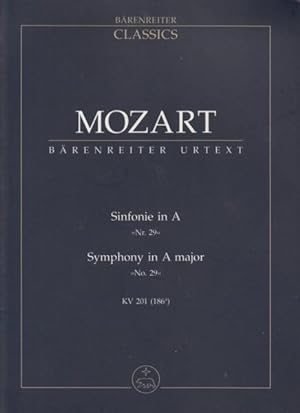 Symphony No.29 in A major, KV 201 - Study Score