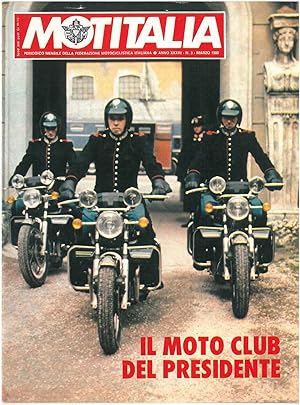 Motitalia. Periodico mensile della federazione motocliclistica italiana. Anno XXXIiI, n. 3, marzo...