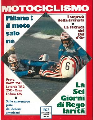 Motociclismo. Rivista mensile, Anno 61, n. 12, dicembre 1975