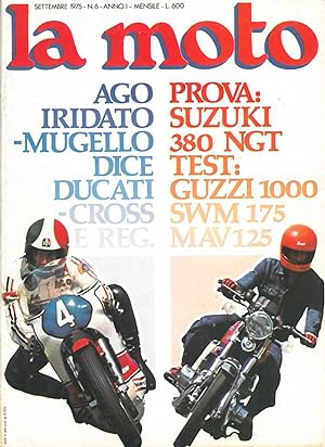 La moto. Anno I, numero 6, settembre 1975