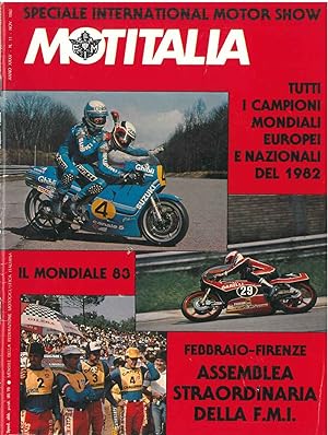 Motitalia. Periodico mensile della federazione motocliclistica italiana. Anno XXXV, n. 11, novemb...