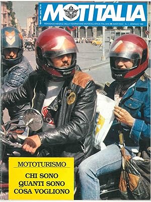 Motitalia. Periodico mensile della federazione motocliclistica italiana. Anno XXXV, n. 1, gennaio...