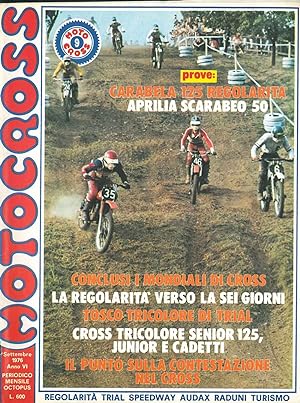 Motocross. Regolarità, trial, speedway, audax, raduni, turismo. Anno VI, n. 9, settembre 1976