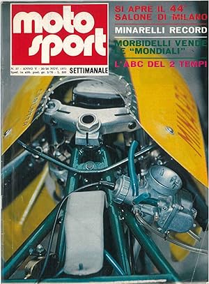 Moto sport. Anno V, n. 57, novembre 1975. Si apre il 44° salone di Milano