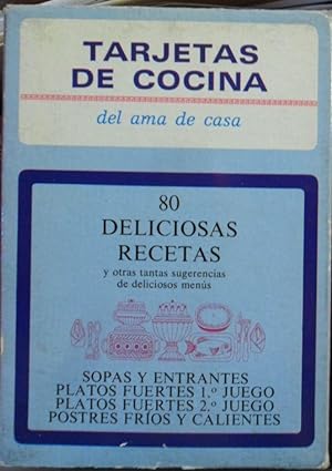 TARJETAS DE COCINA DEL AMA DE CASA - 80 DELICIOSAS RECETAS y otras tantas sugerencias de delicios...