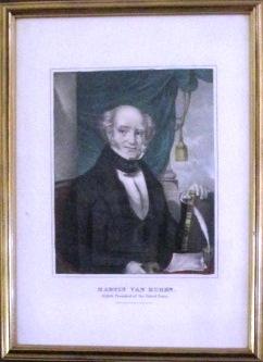 HAND-COLORED LITHOGRAPH: MARTIN VAN BUREN, EIGHTH PRESIDENT OF THE UNITED STATES