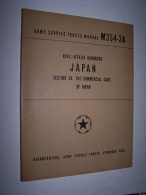 CIVIL AFFAIRS HANDBOOK, JAPAN, SECTION 3A - The Commercial Code of Japan