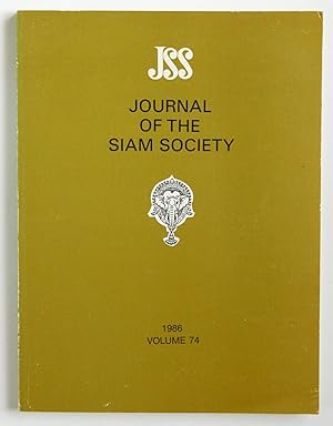 Journal of the Siam Society, 1986, volume 74